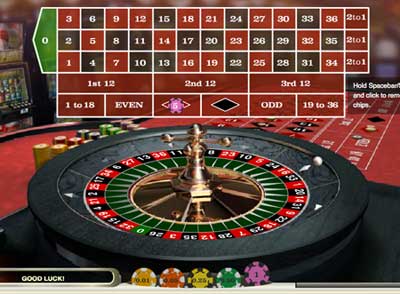 Online 3D Roulette Wheel Screenshot