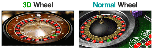 3D Roulette vs Normal Roulette Graphics