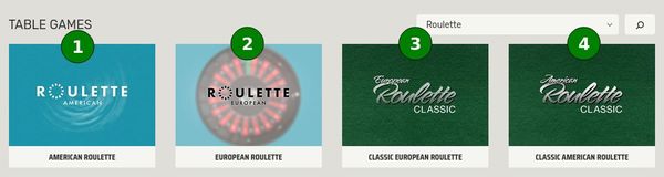 Ignition Casino Roulette Games Listings