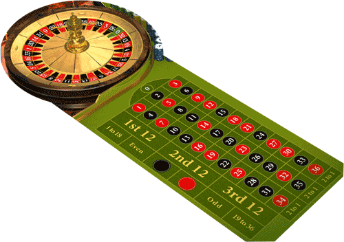 European Roulette Table Layout