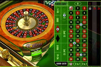 Online 3 Wheel Roulette Table