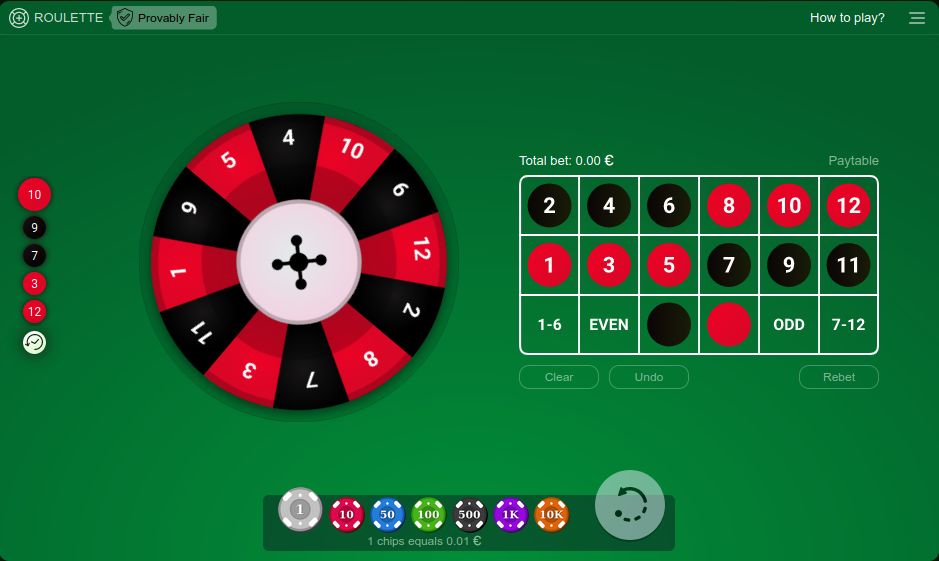 Mini Ruleta Online