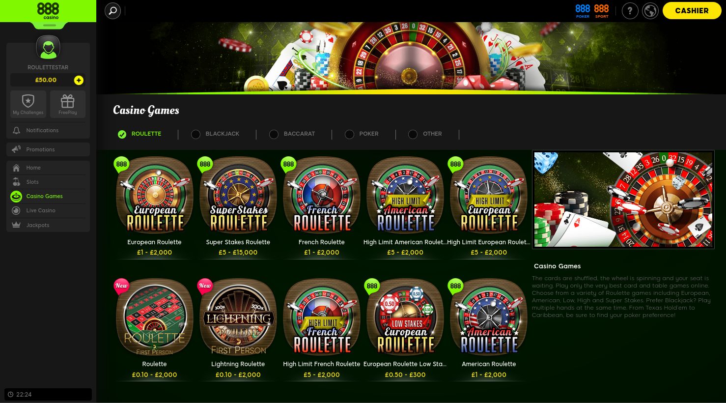 Play Online Slots at 888 Casino