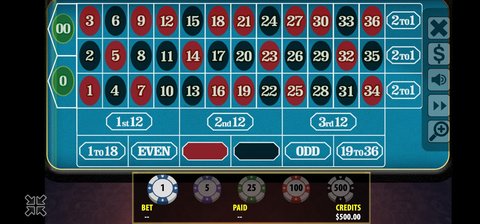 Bookmaker.eu Mobile Roulette Game Screenshot