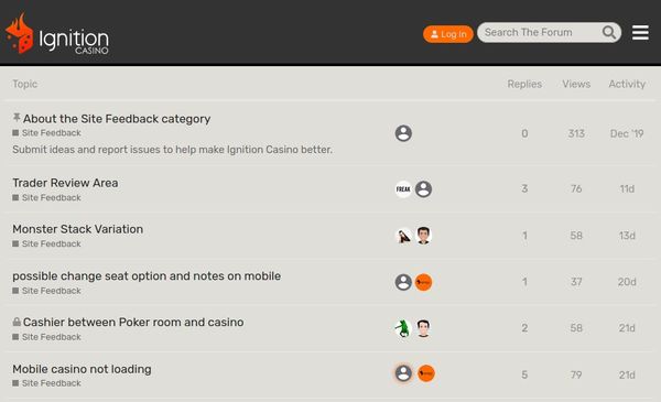 Ignition Casino Forum
