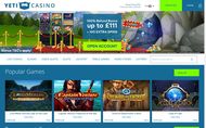 Yeti Casino Website Screenshot