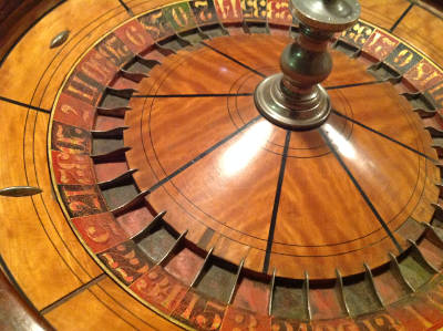 Photo of a vintage roulette wheel design